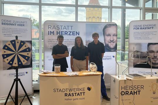 Stadtwerke auf der Ausbildungsmesse am 11. Juli