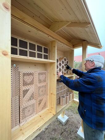 Insektenhotel am Wasserwerk Rauental