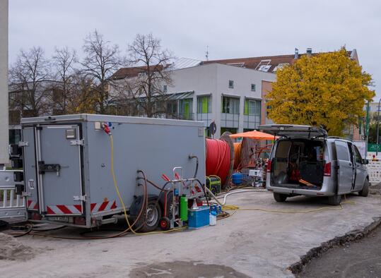 Neuer Fernwärmeabschnitt kurz vor Fertigstellung