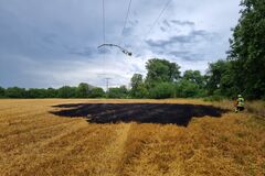 Ein Ast fiel am 20. Juli 2025 auf eine Freileitung und verursachte einen Stromausfall. 