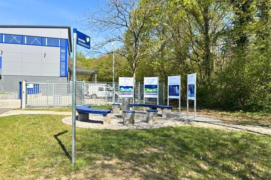 Wasser-Wissensecke am Wasserwerk Ottersdorf