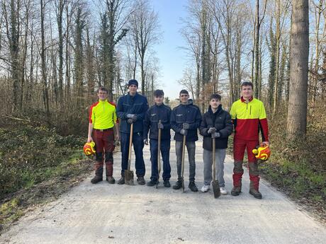 Aufforstungsaktion am Wasserwerk Ottersdorf