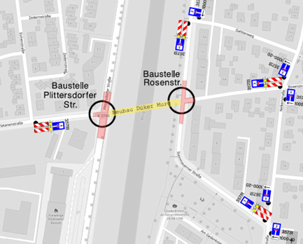 Unterdükerung Murg in Rastatt