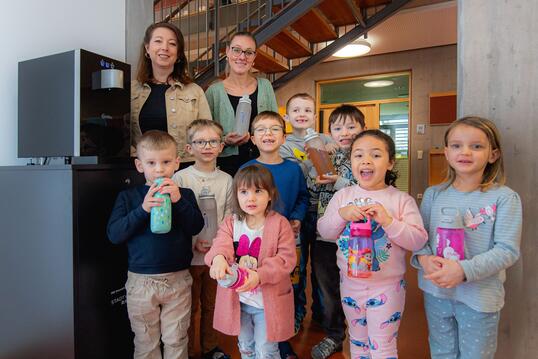 Frisches Trinkwasser auf Knopfdruck