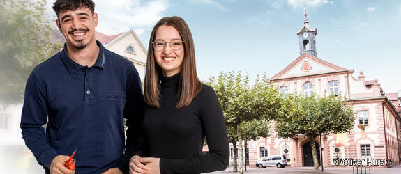 Banner: Mitarbeitende der Stadtwerke Rastatt