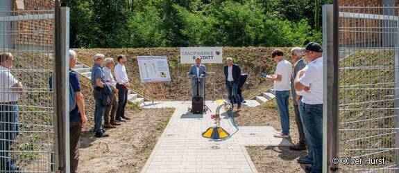 Einweihung Tiefbrunnen Wasserwerk Ottersdorf