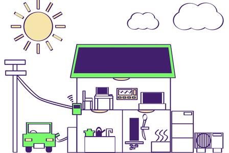 Symbolbild und Grafik: Smart Meter und Digitale Stromzähler