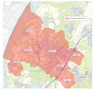 Netzgebiet Strom der Stadtwerke Rastatt GmbH