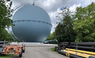 Gaskugel der Stadtwerke Rastatt