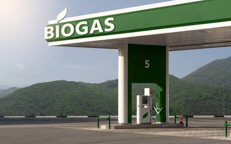 Istock Foto Biogas Tankstelle