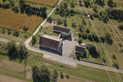 Luftbilld des Wasserwerkes in Rauental der Stadtwerke Rastatt