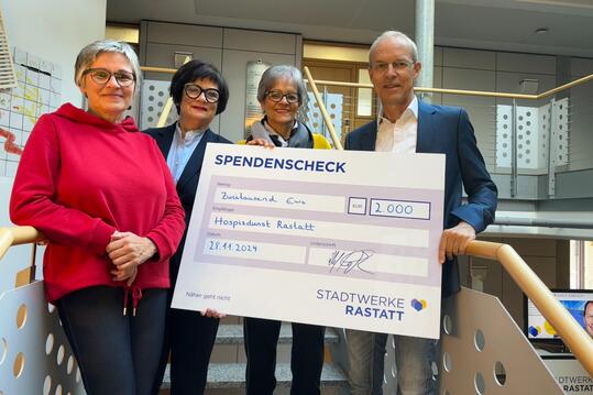 Weihnachtsspende an Hospizdienst Rastatt