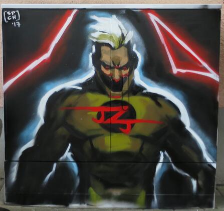 Motiv: Reverse Flash Standort: Ecke Kehler Straße / Markgrafenstraße, 76437 Rastatt