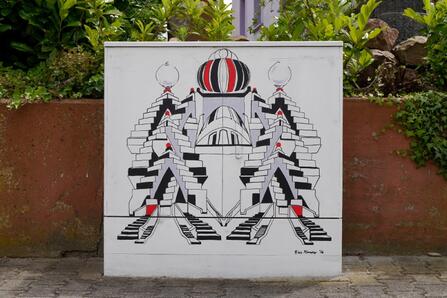 Motiv: Unendliche Treppe Standort: Schubertstraße, Rastatt Niederbühl, 76437 Niederbühl (vom 11.05.2017)