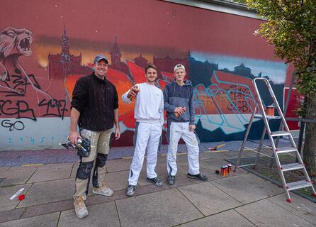 Motiv: Street Art Standort: Schlossplatz, 76437 Rastatt (vom 16.03.2023)